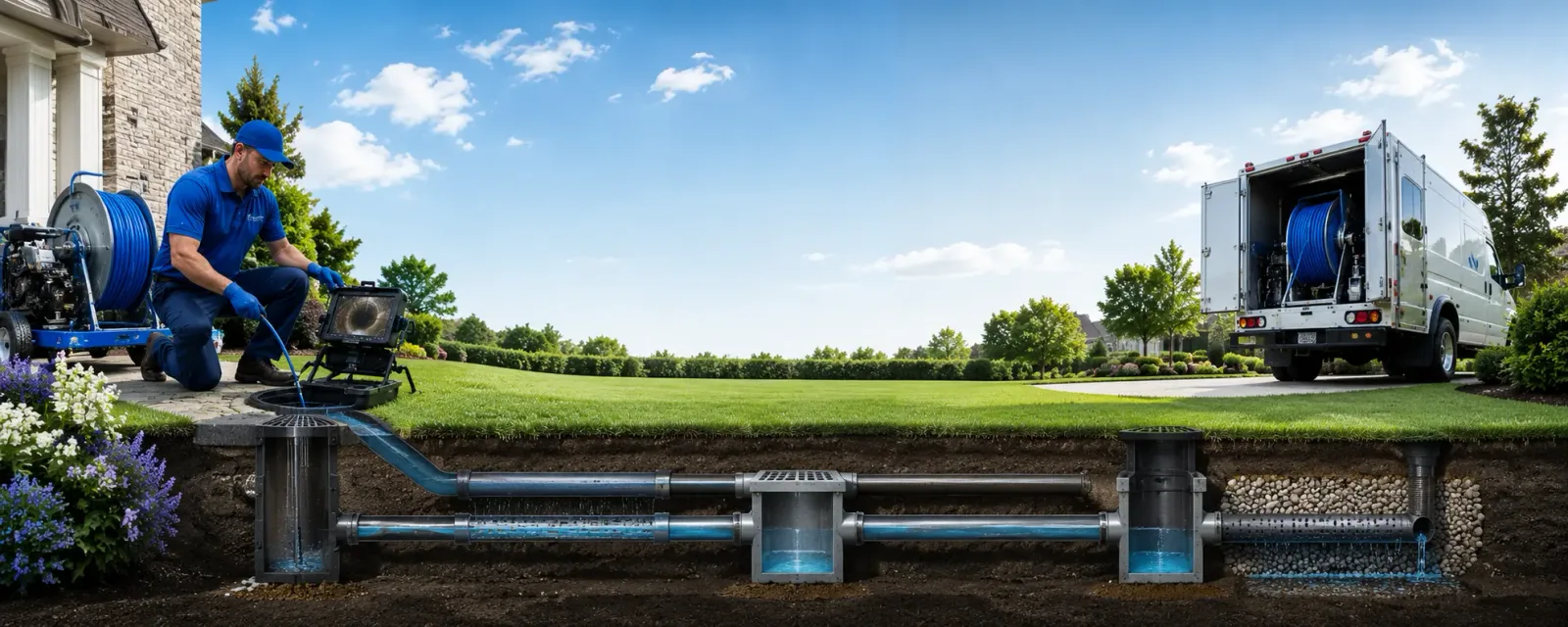 Outdoor drain cleaning information for Rosholt, SD